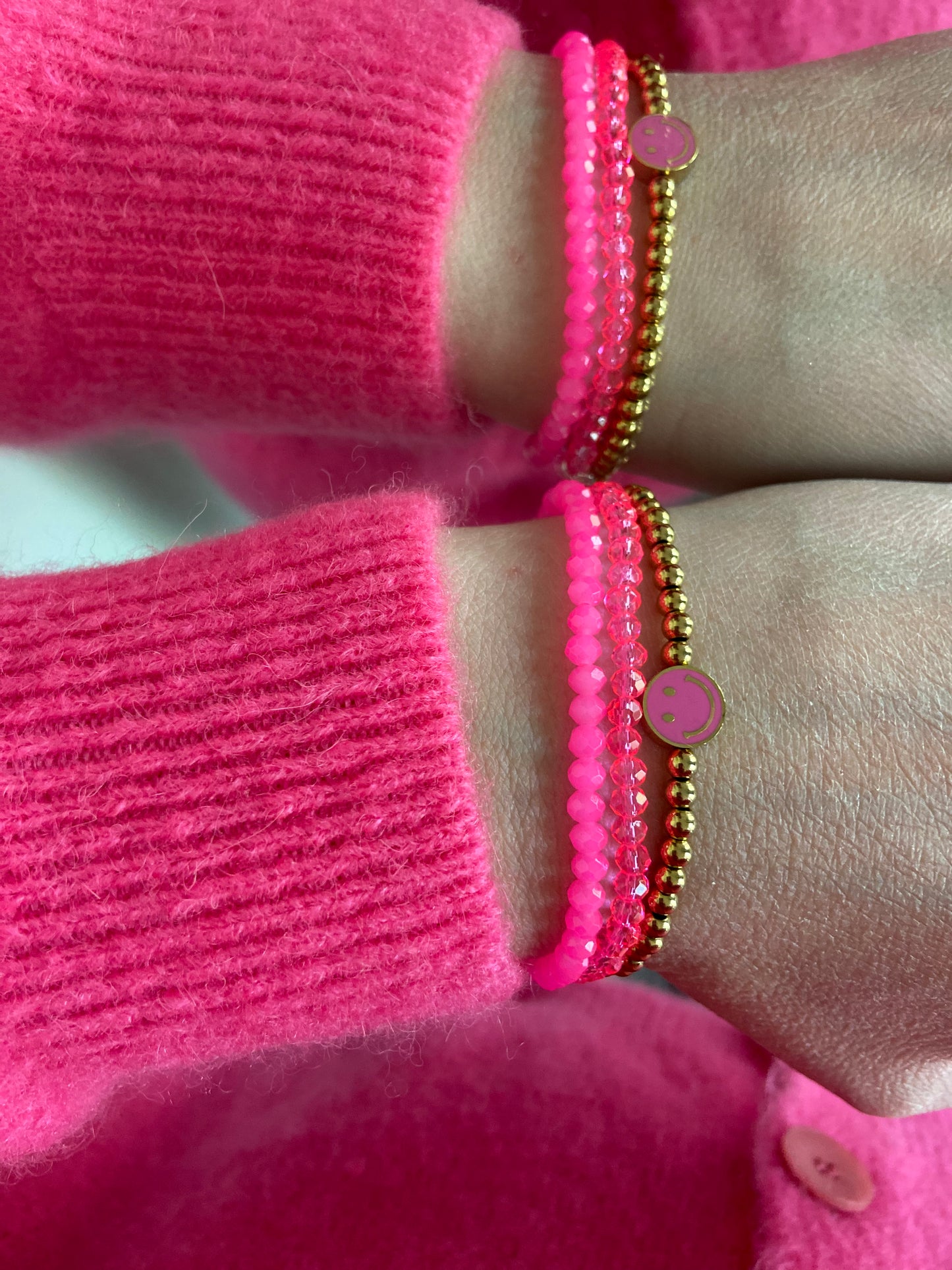 Armbandset „C3“ Smiley- Gold