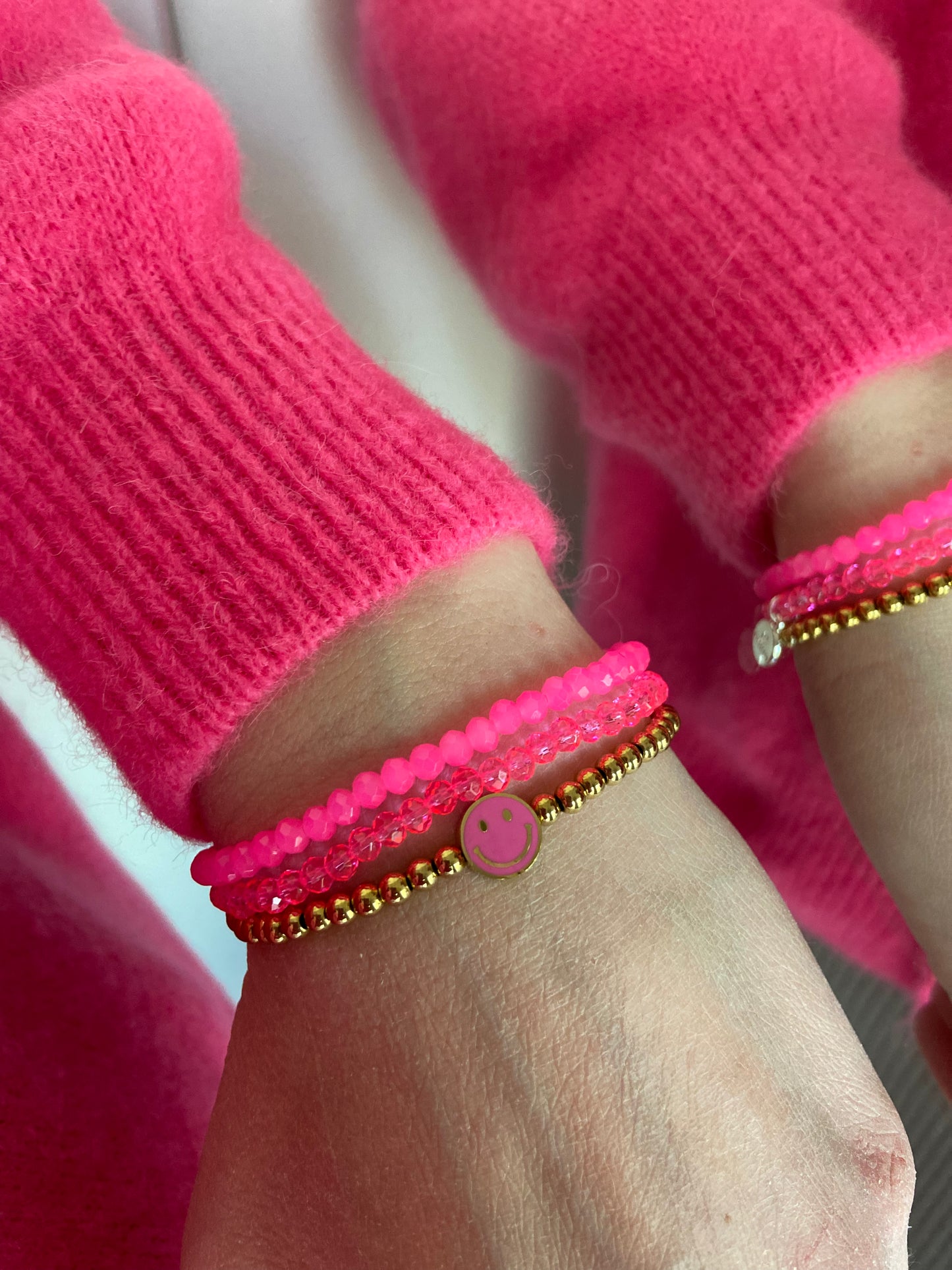 Armbandset „C3“ Smiley- Gold