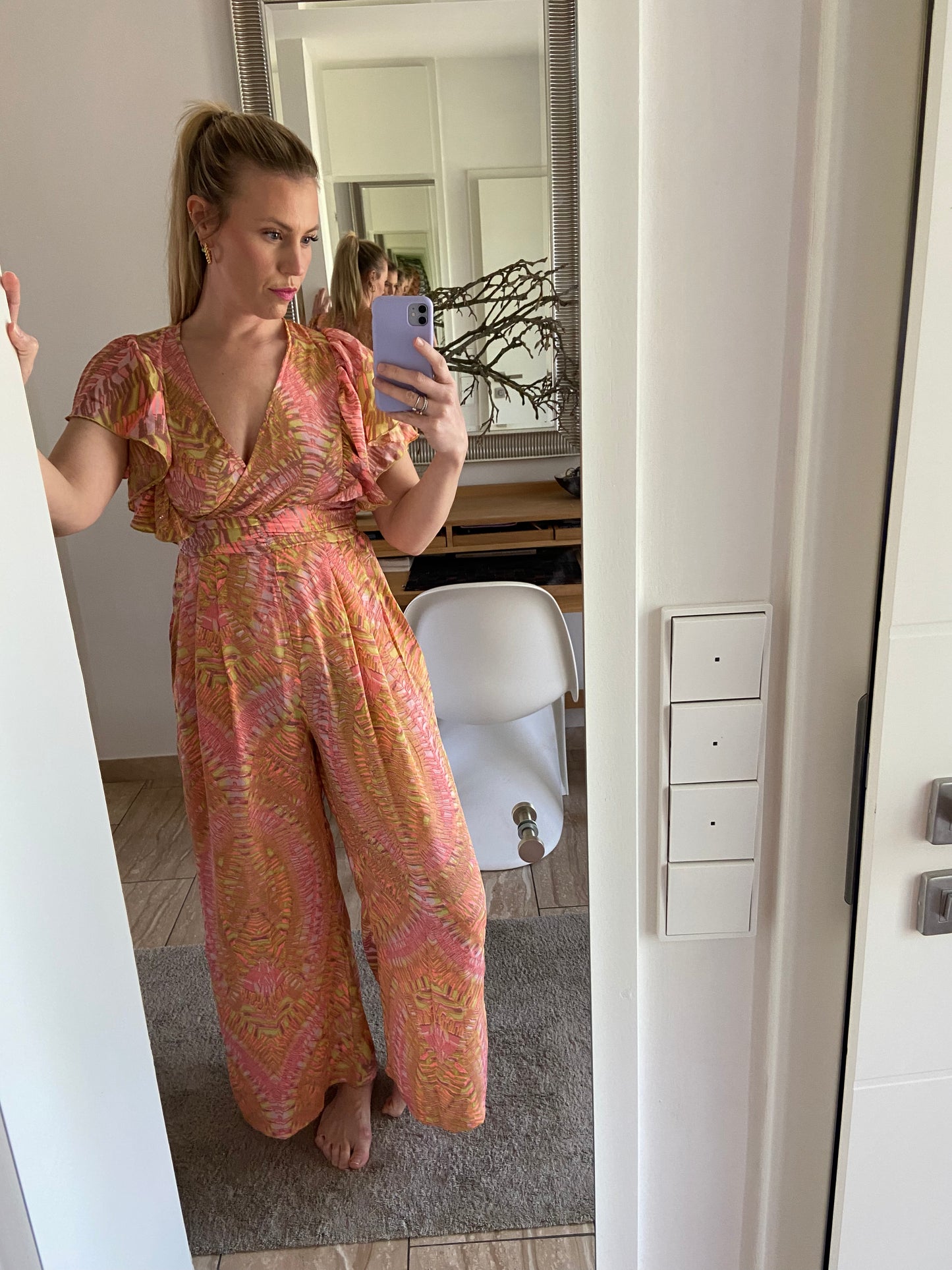 Overall „Pastell“ mit leichten Ärmeln und Taschen