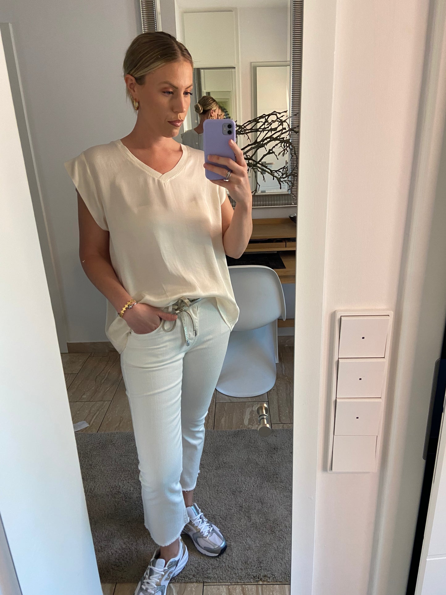 T-Shirt „Leila“ mit Seide