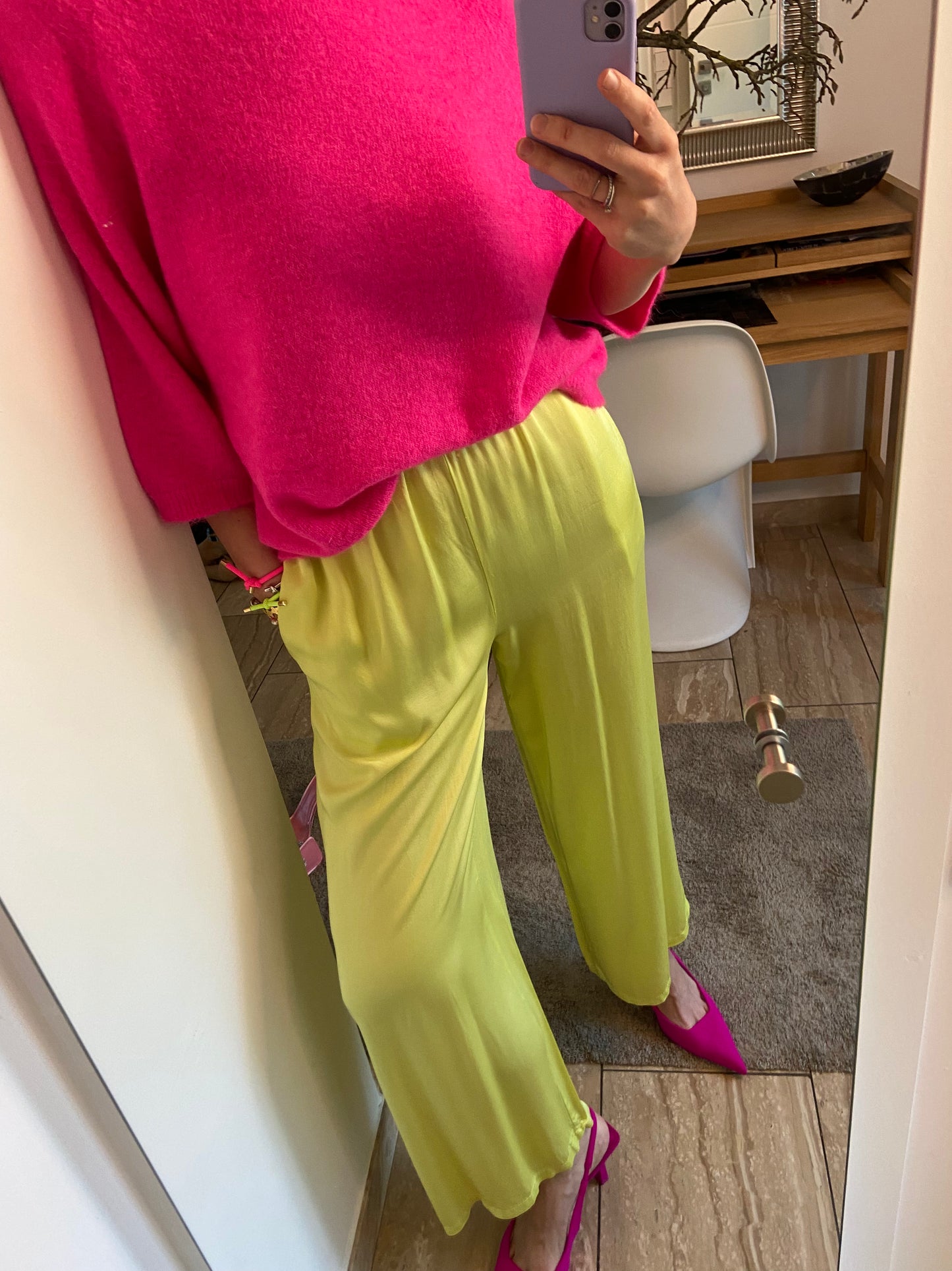 Leichte Hose „Jane“ mit Seide