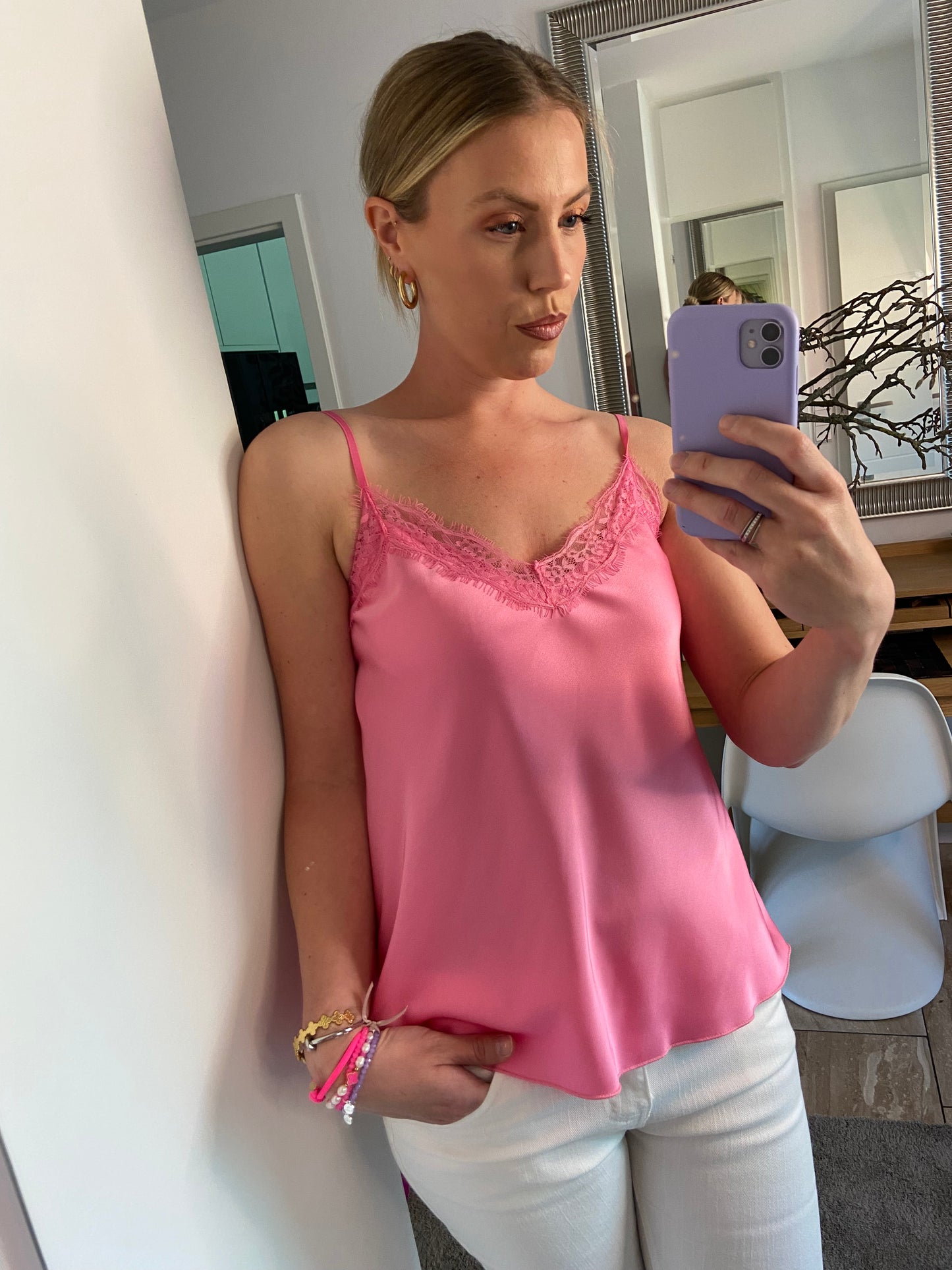 Top „Matilda“ mit Spitze