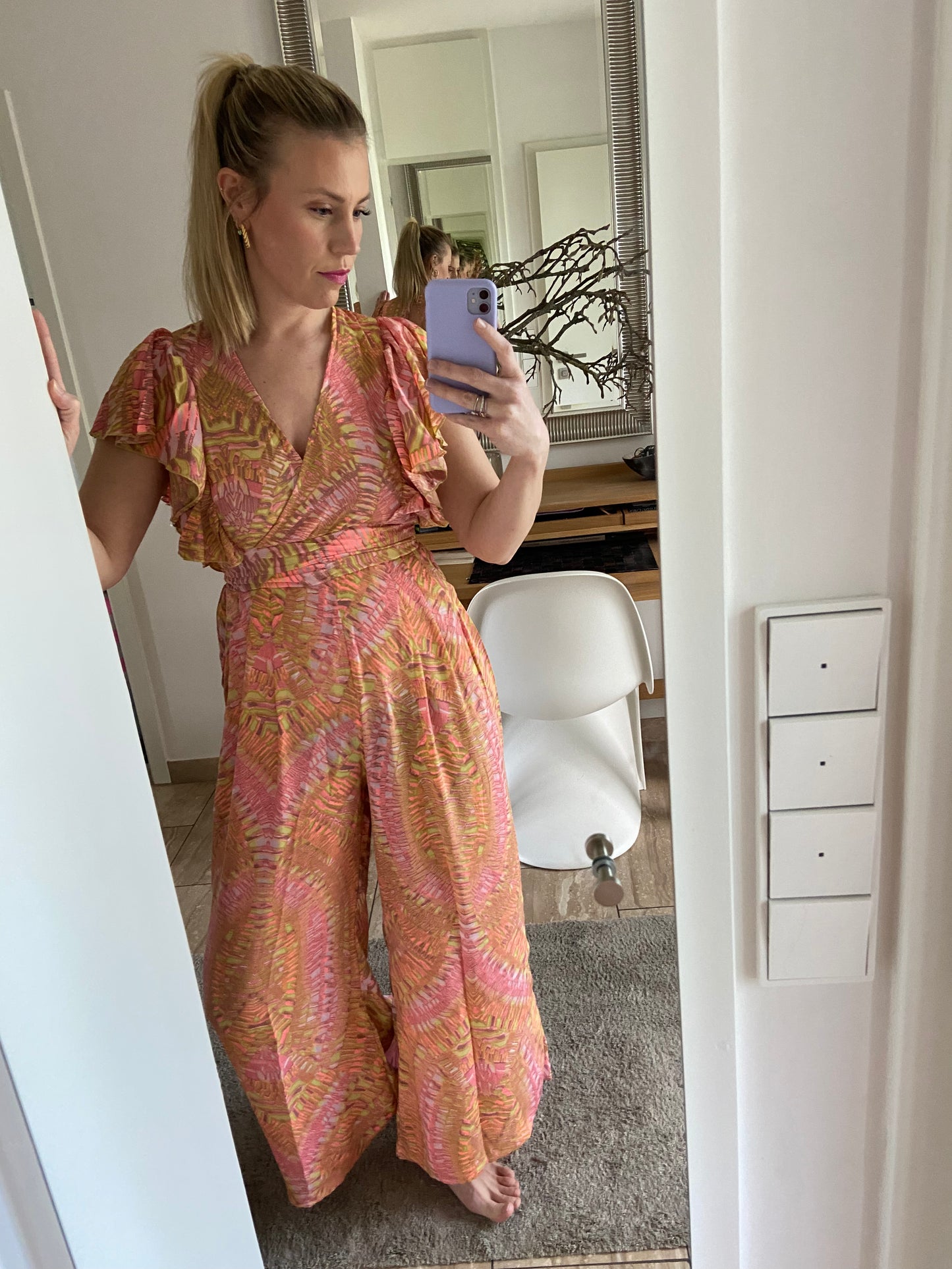 Overall „Pastell“ mit leichten Ärmeln und Taschen