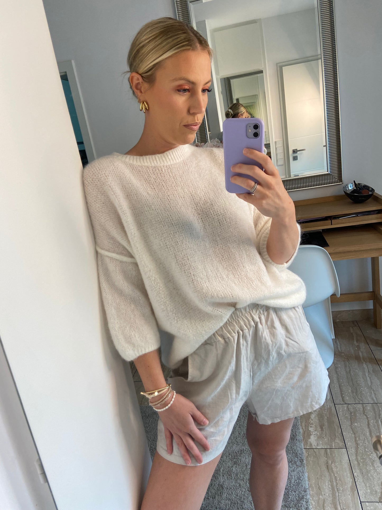 Kurze Hose „Thessa“ Leinen