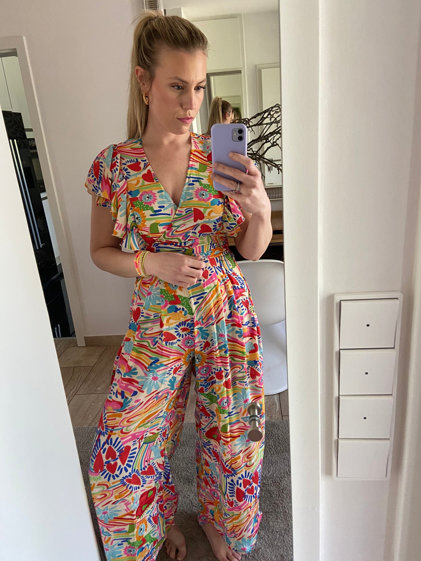 Overall „Colour“ mit Rückenausschnitt
