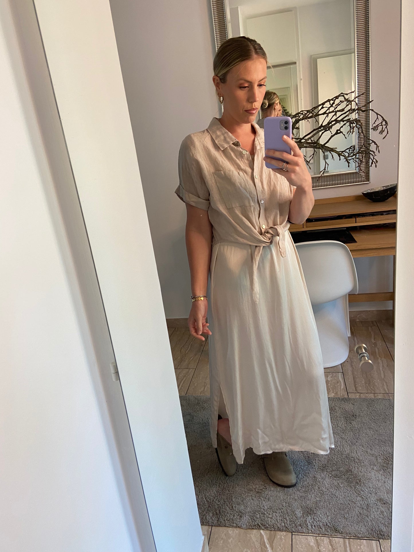 Leinenbluse „Klassik“ Kurz
