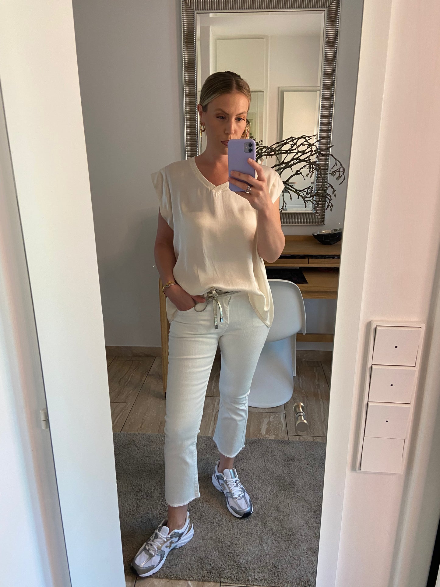 T-Shirt „Leila“ mit Seide