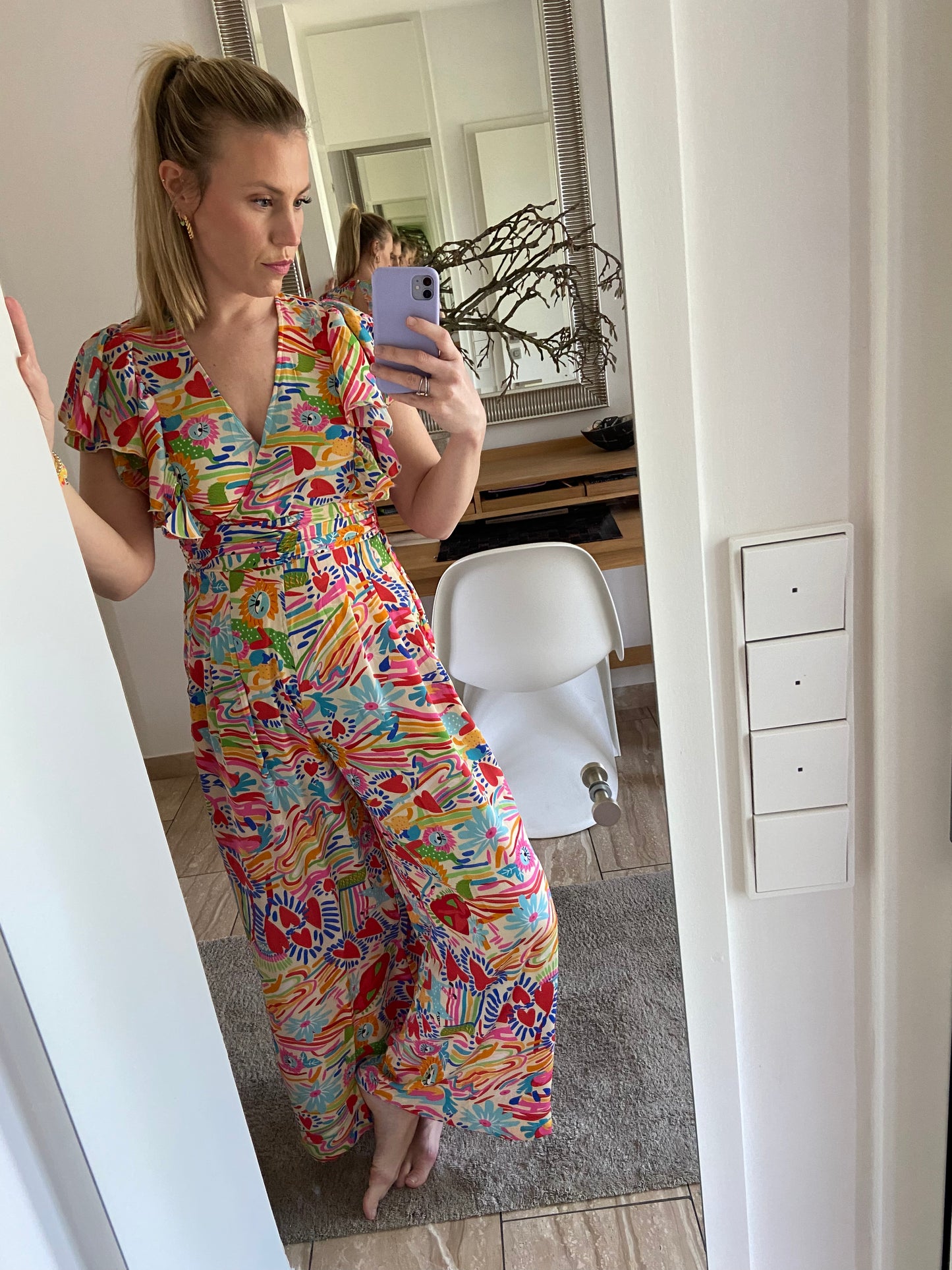 Overall „Colour“ mit Rückenausschnitt