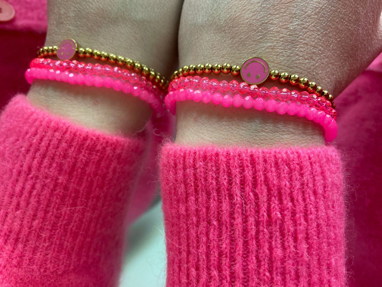 Armbandset „C3“ Smiley- Gold