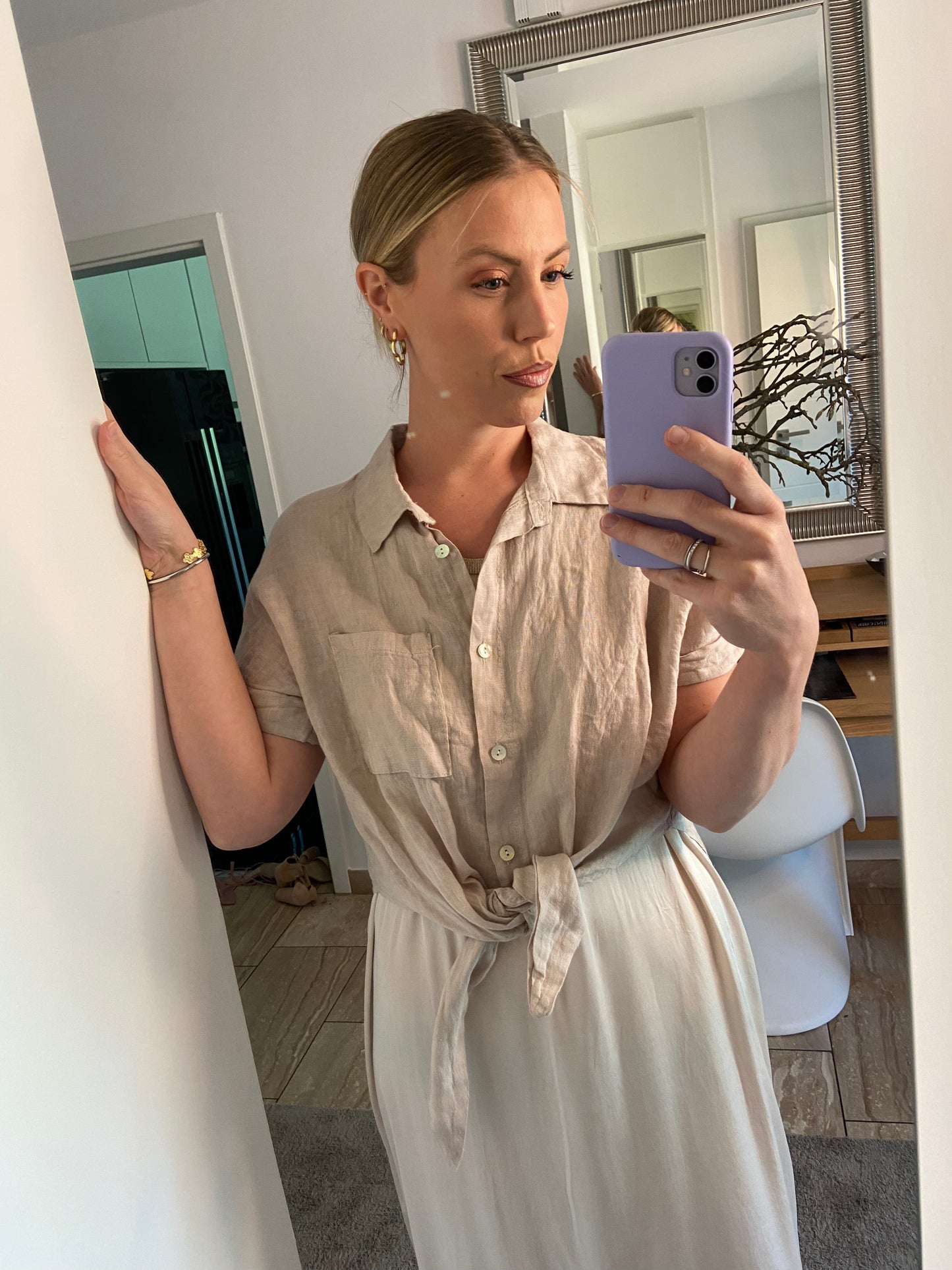 Leinenbluse „Klassik“ Kurz