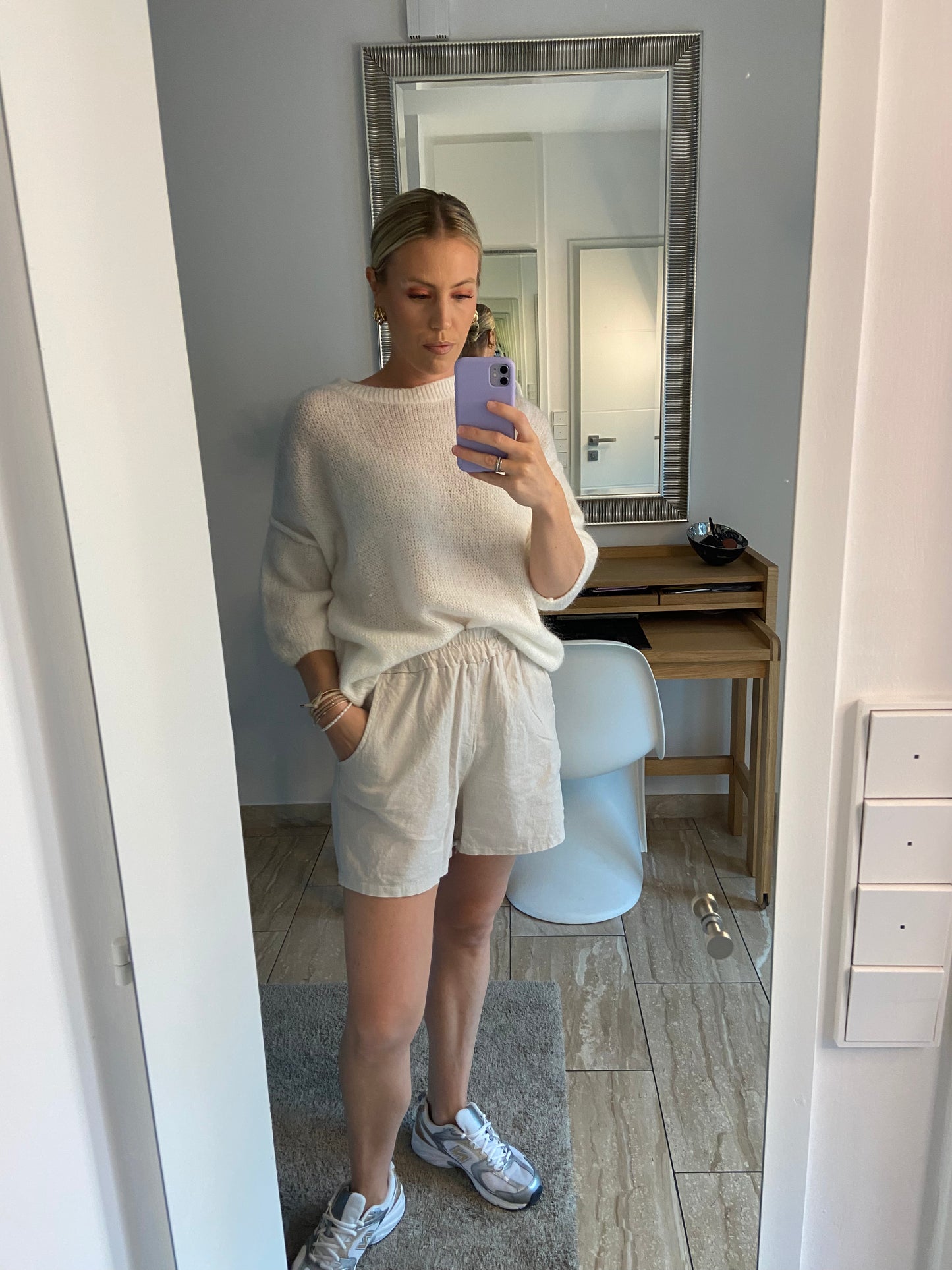 Kurze Hose „Thessa“ Leinen