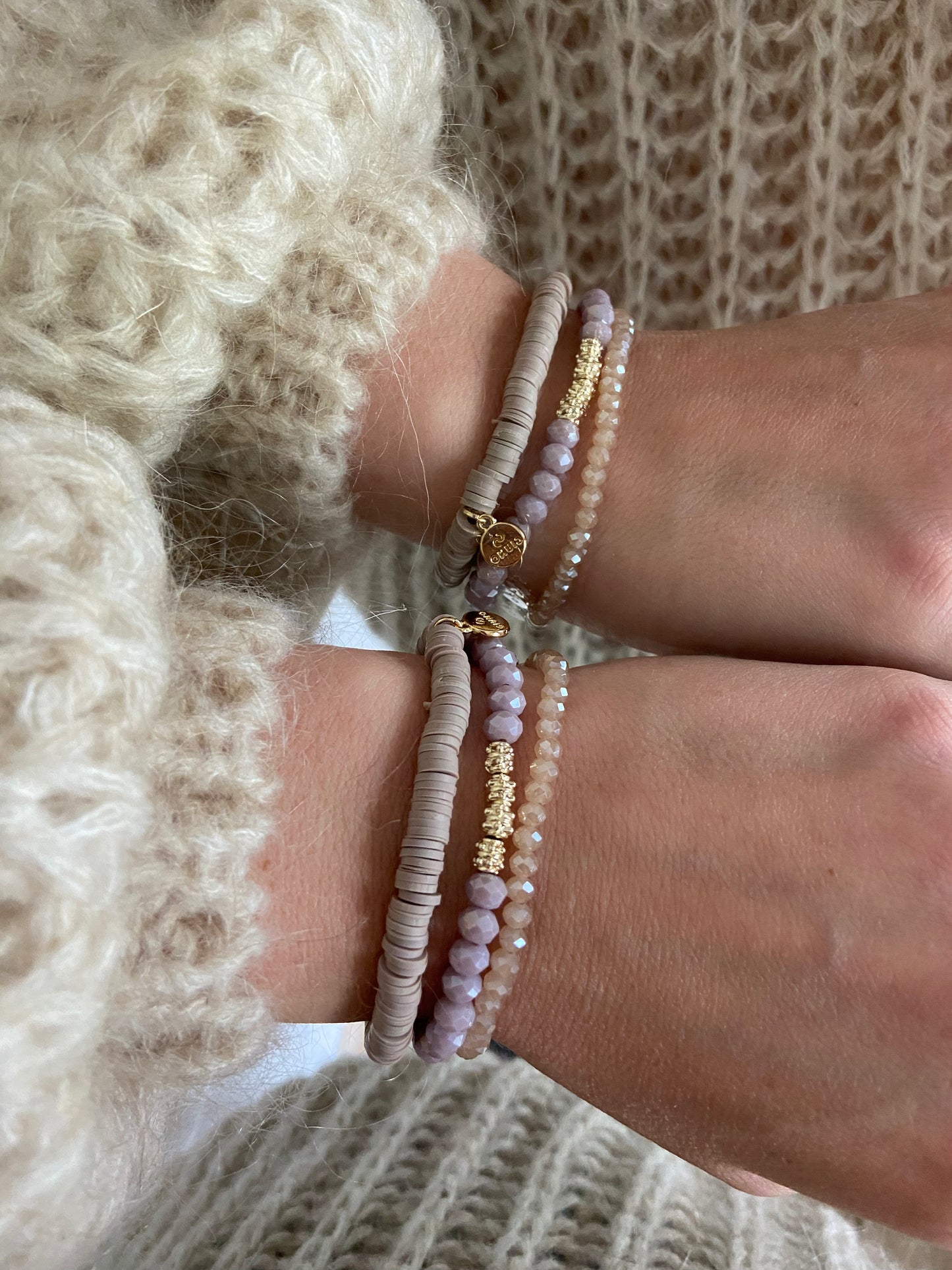 Armbandset „C3“ Purple-Gold