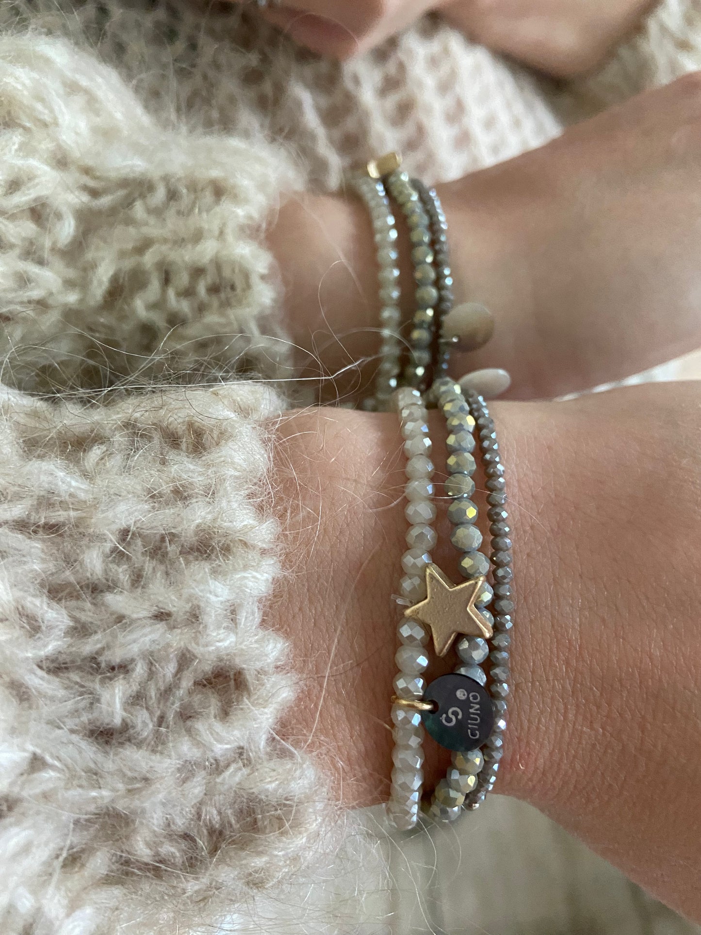 Armbandset „C3“ Greige-Star