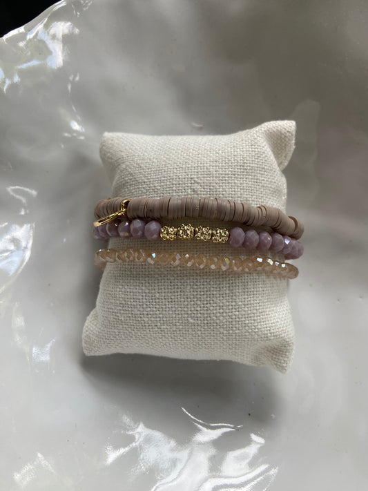 Armbandset „C3“ Purple-Gold